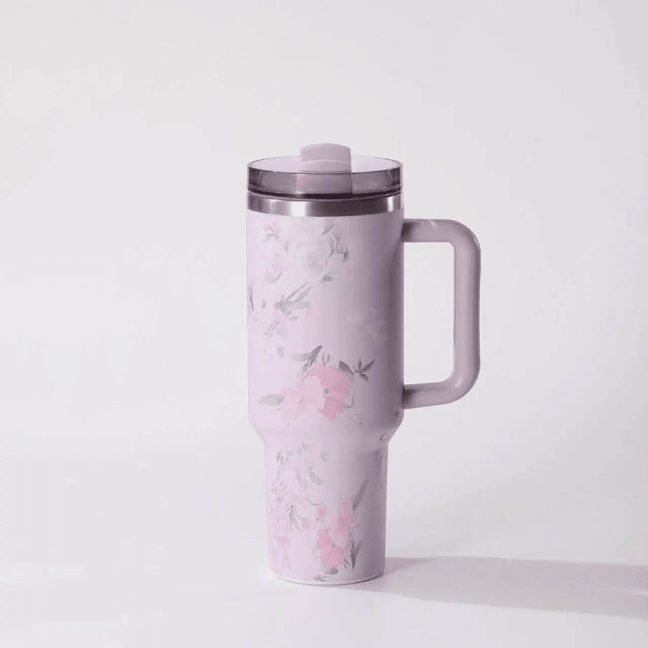 Purple Flower Tumbler 40oz