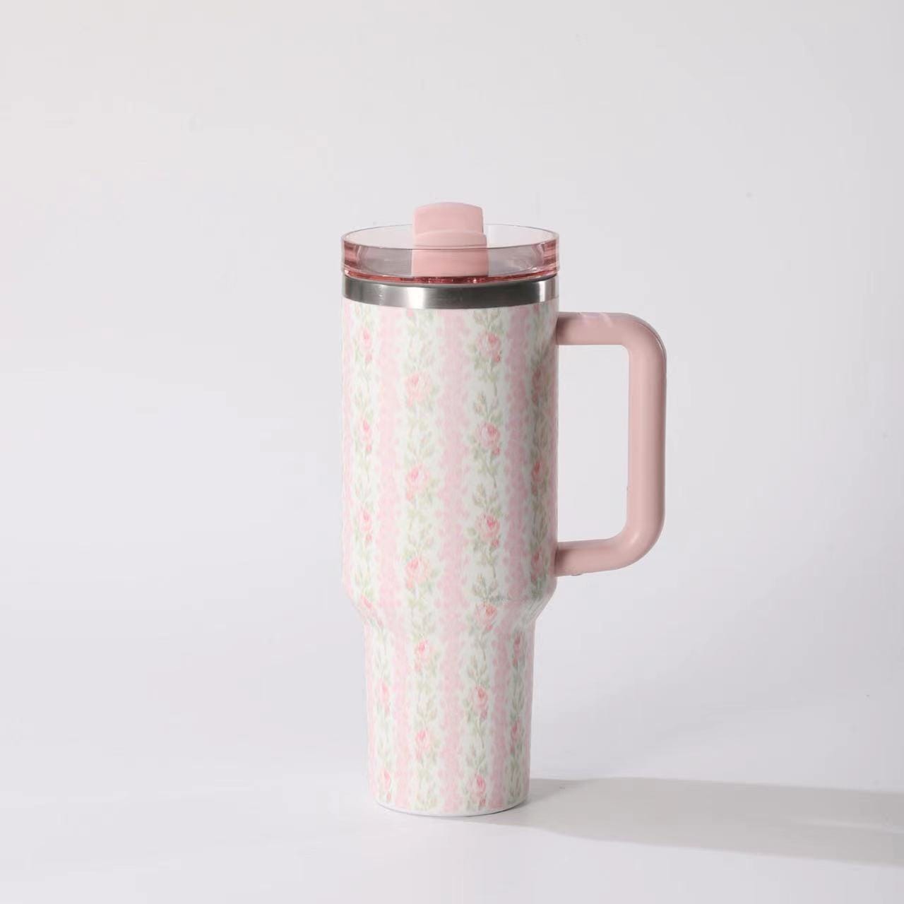 Pink Flower Tumbler 40oz