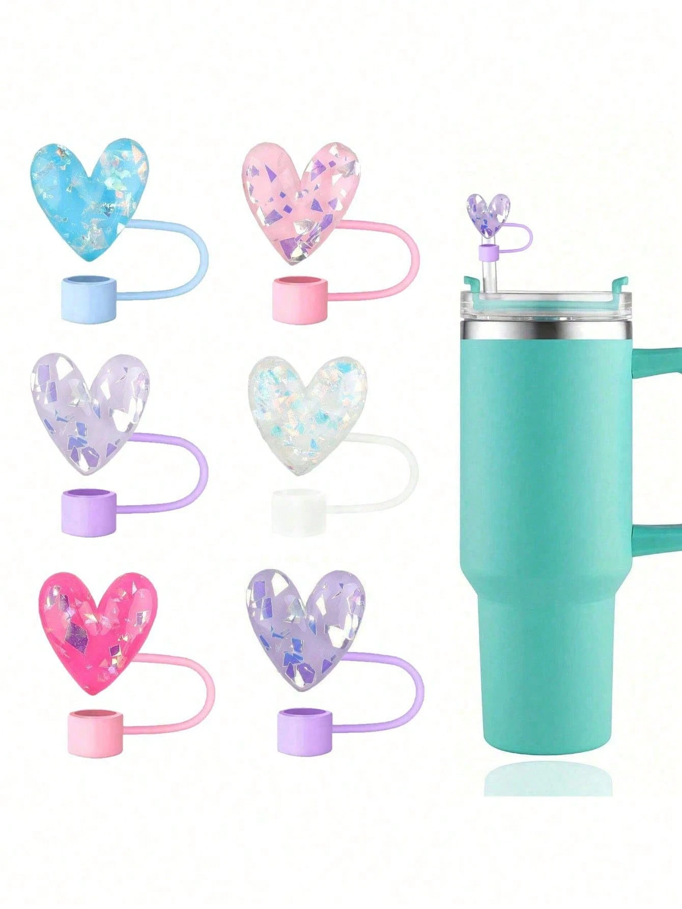 Heart Straw Cover