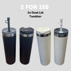2 for 15 - Dual Lid Tumbler