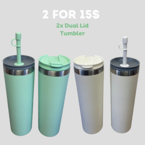 2 for 15 - Dual Lid Tumbler