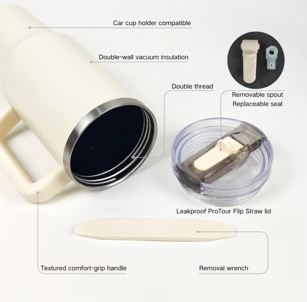 Leak Proof Tumbler Cup | 40oz - Image 2